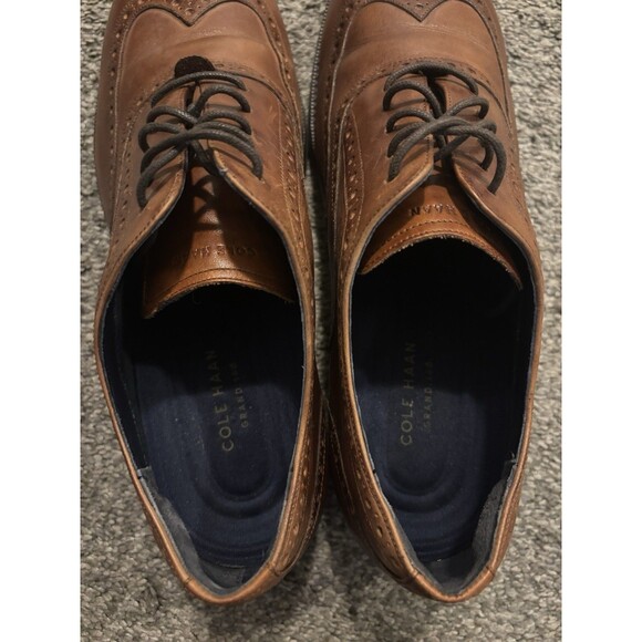 Cole Haan Oxford Dress Shoes Men’s 11 Grand 360 2.0 Wing Tip Tan C29999 main image 4